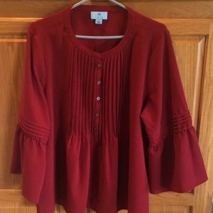 CeCe Top - Beautiful Deep Red